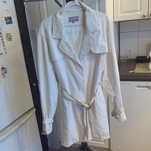 Waist-length trench coat
